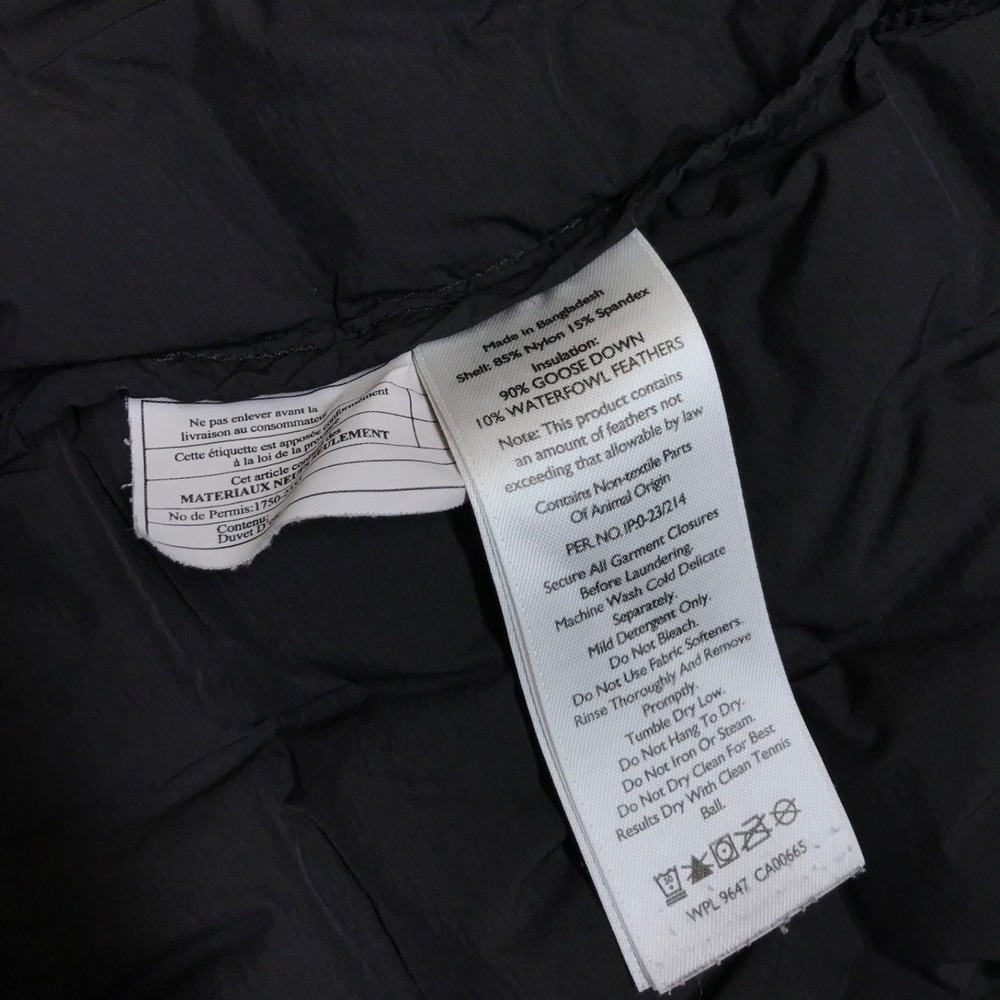 Eddie Bauer Jacket Womens Size M Black EB 800 Goose Down Fill First Ascent Hood - Picture 9 of 12